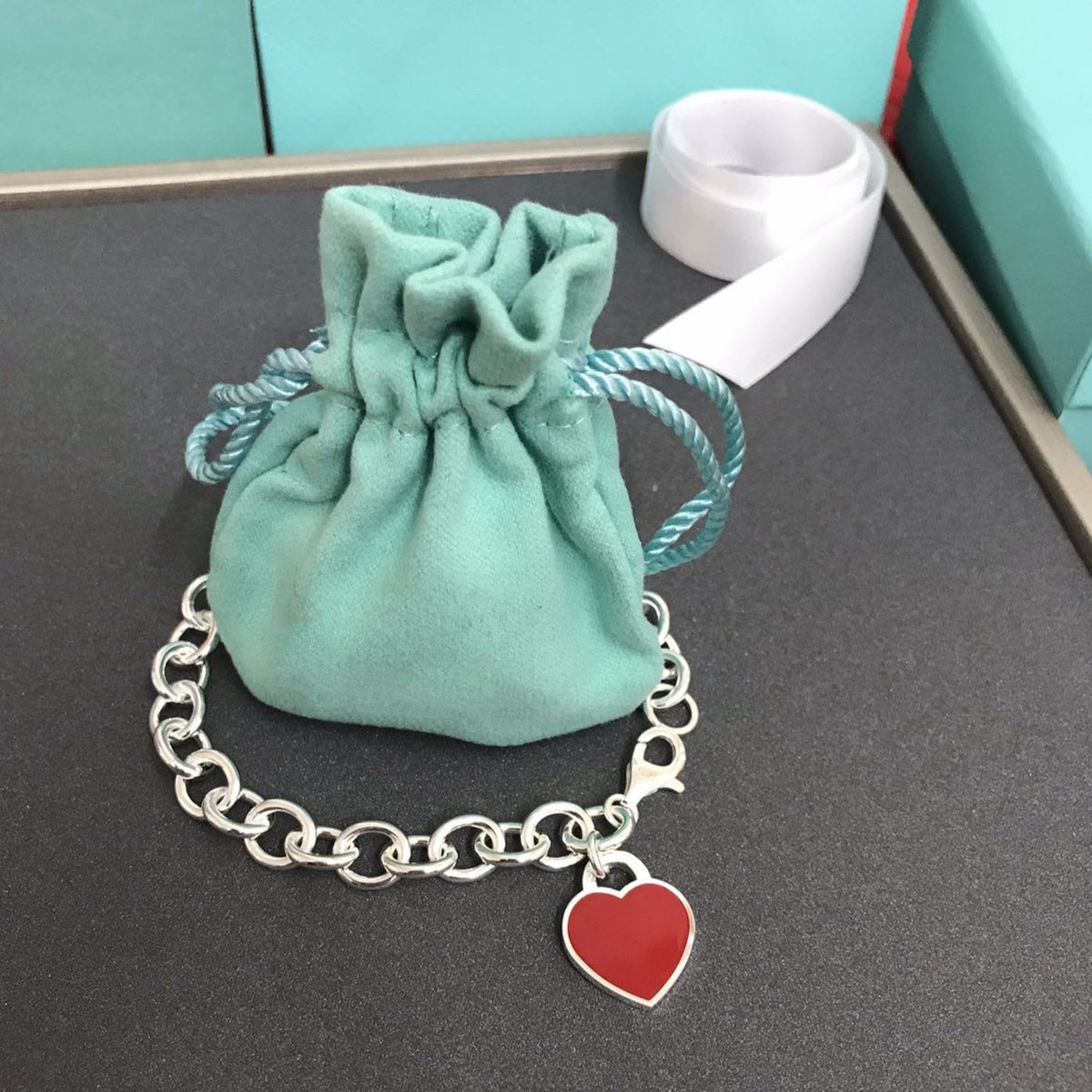 [Ornora Jewelry]HEART TAG BRACELET SILVER MEDIUM