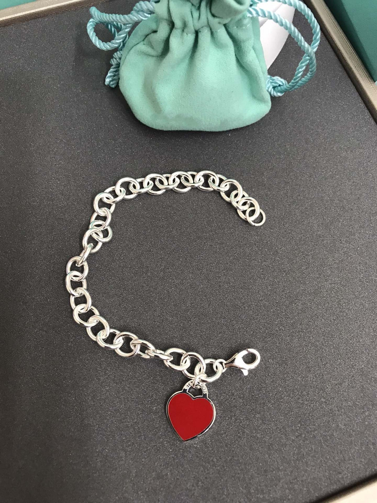 [Ornora Jewelry]HEART TAG BRACELET SILVER MEDIUM