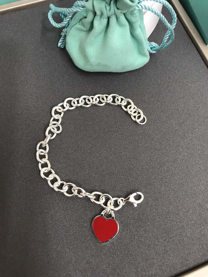 [Ornora Jewelry]HEART TAG BRACELET SILVER MEDIUM
