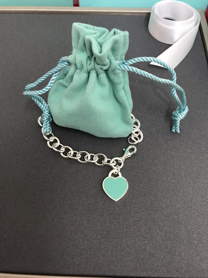 [Ornora Jewelry]HEART TAG BRACELET SILVER MEDIUM