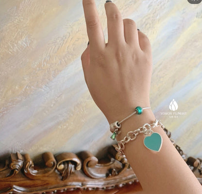 [Ornora Jewelry]HEART TAG BRACELET SILVER MEDIUM