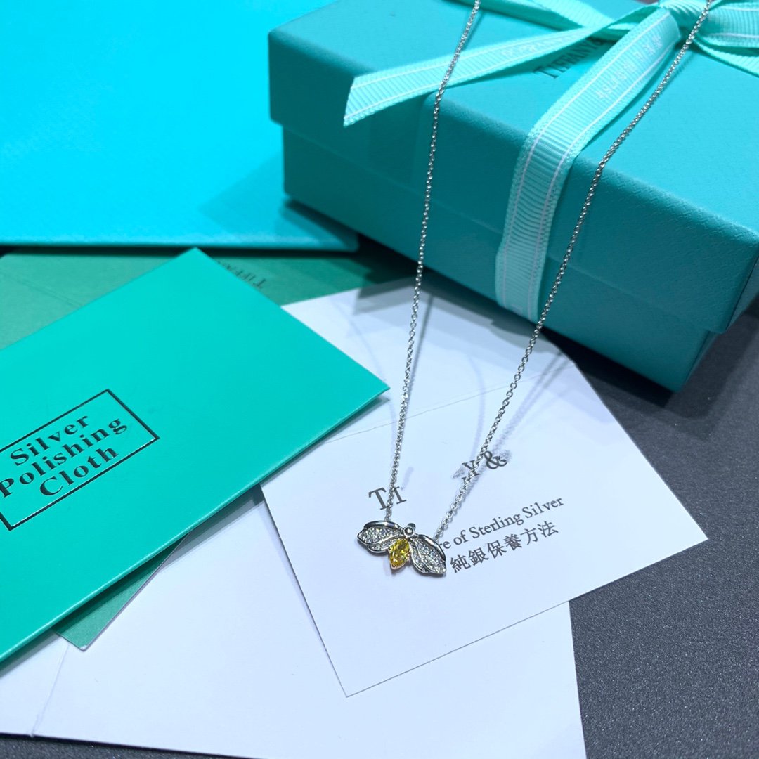[Ornora Jewelry]PAPER FLOWERS YELLOW DIAMOND FIREFLY PENDANT