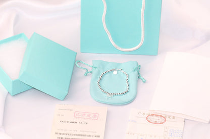 [Ornora Jewelry]STERLING SILVER BOW BEAD BRACELET