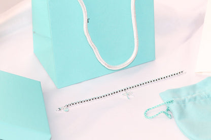 [Ornora Jewelry]STERLING SILVER BOW BEAD BRACELET