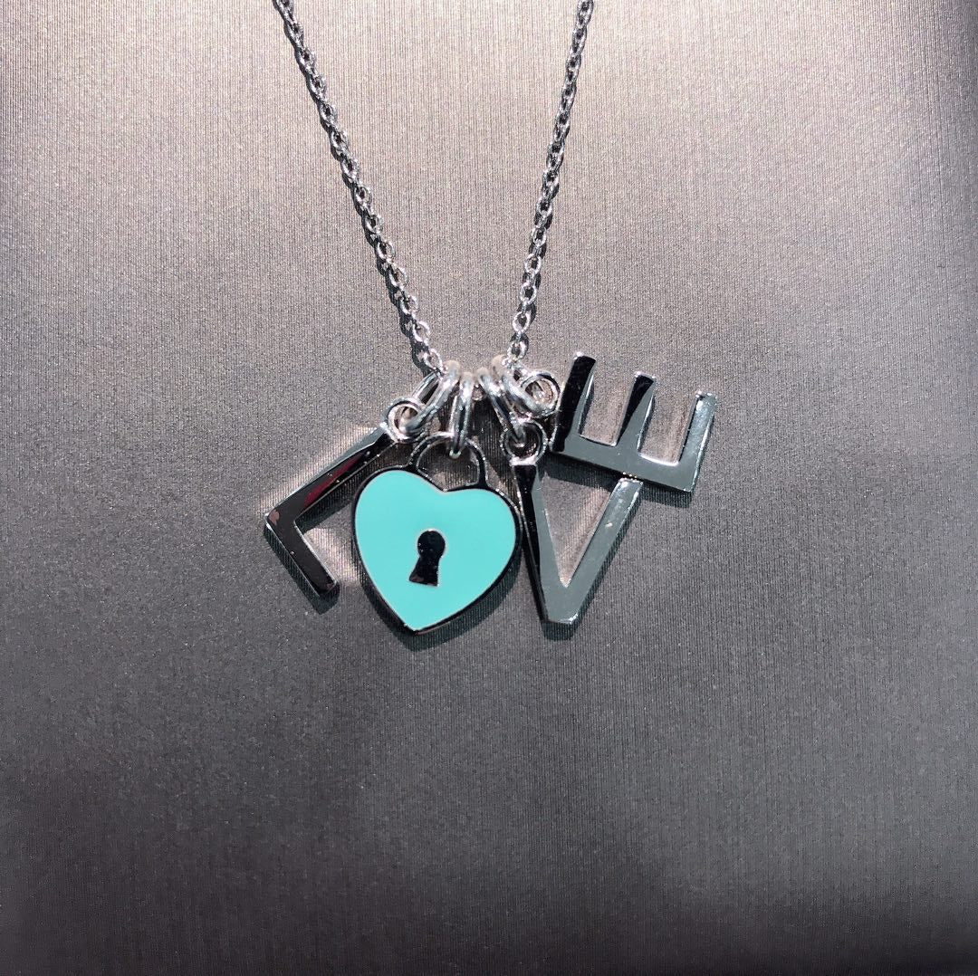 [Ornora Jewelry]COLLAR LOVE PLATA NECKLACE