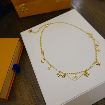 [OrnoraJewelry]BLOOMING SUPPLE NECKLACE BRASS