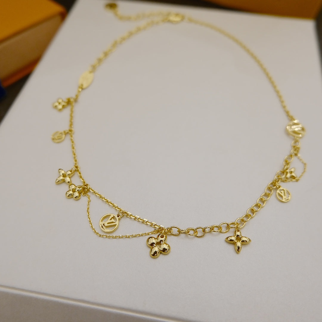 [OrnoraJewelry]BLOOMING SUPPLE NECKLACE BRASS