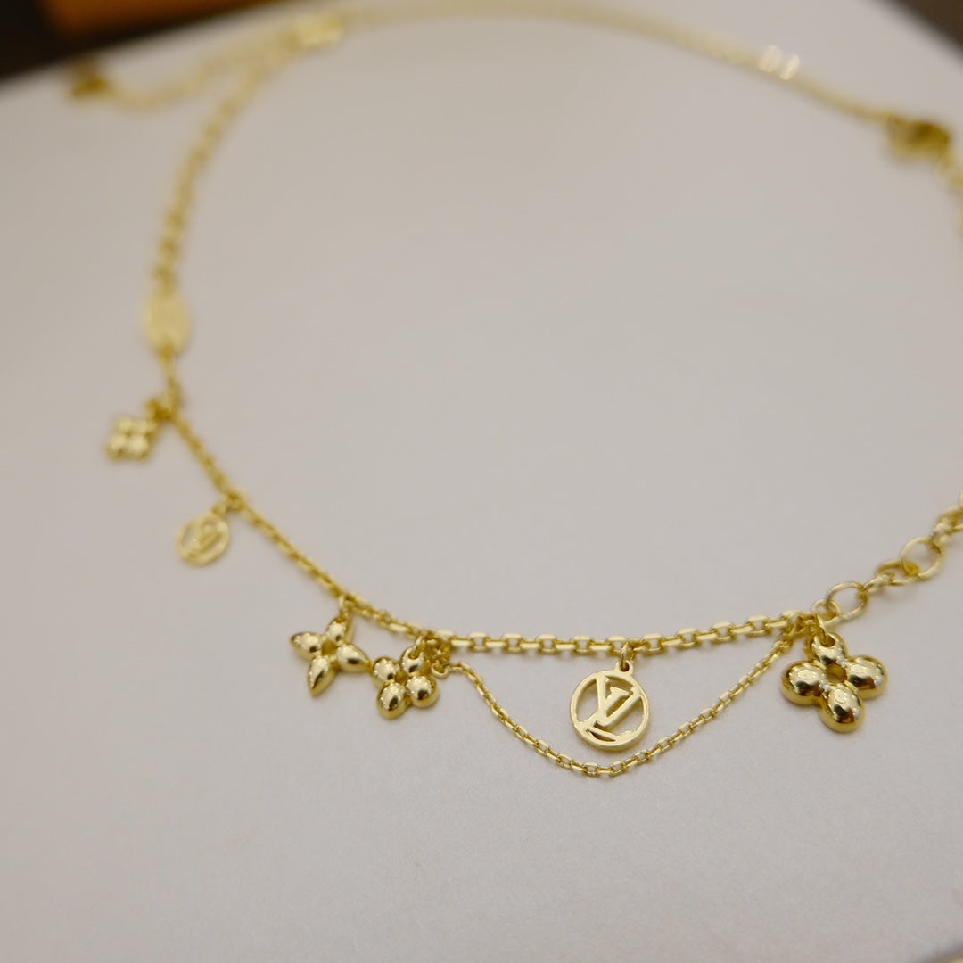 [OrnoraJewelry]BLOOMING SUPPLE NECKLACE BRASS