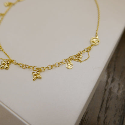 [OrnoraJewelry]BLOOMING SUPPLE NECKLACE BRASS