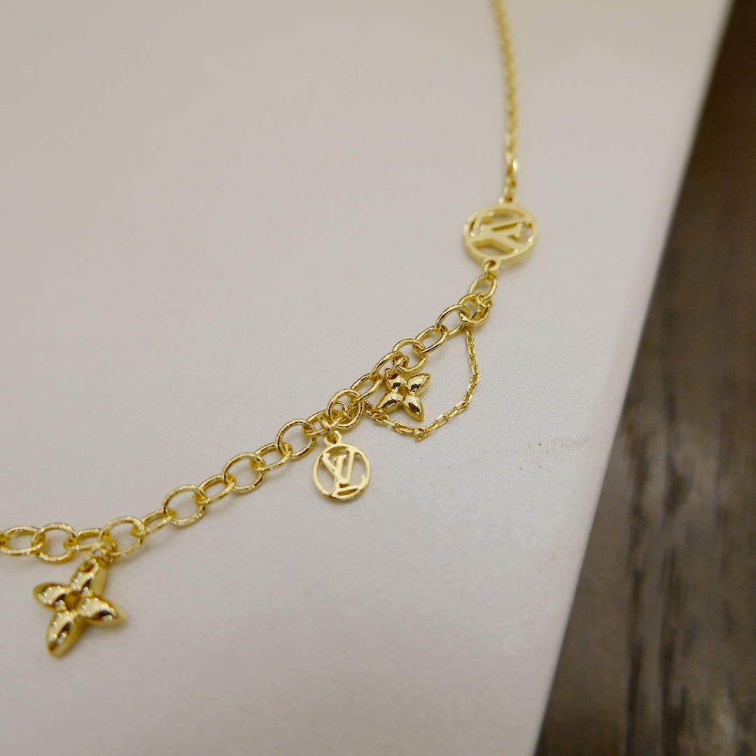 [OrnoraJewelry]BLOOMING SUPPLE NECKLACE BRASS
