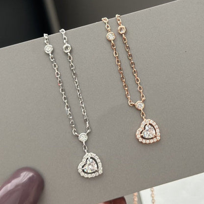 [OrnoraJewelry]JOY HEART DIAMOND NECKLACE