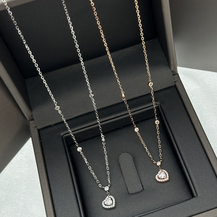 [OrnoraJewelry]JOY HEART DIAMOND NECKLACE