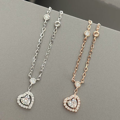 [OrnoraJewelry]JOY HEART DIAMOND NECKLACE