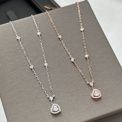 [OrnoraJewelry]JOY HEART DIAMOND NECKLACE