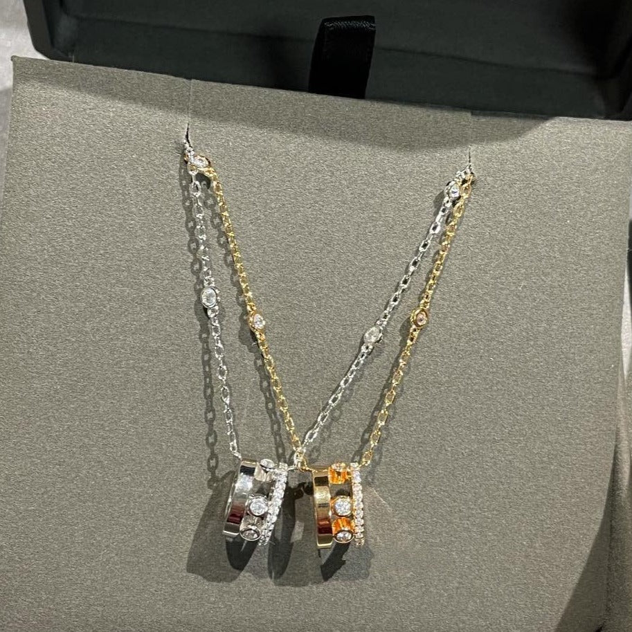 [OrnoraJewelry]CHAIN MOVE ROMANE PEDAND NECKLACE
