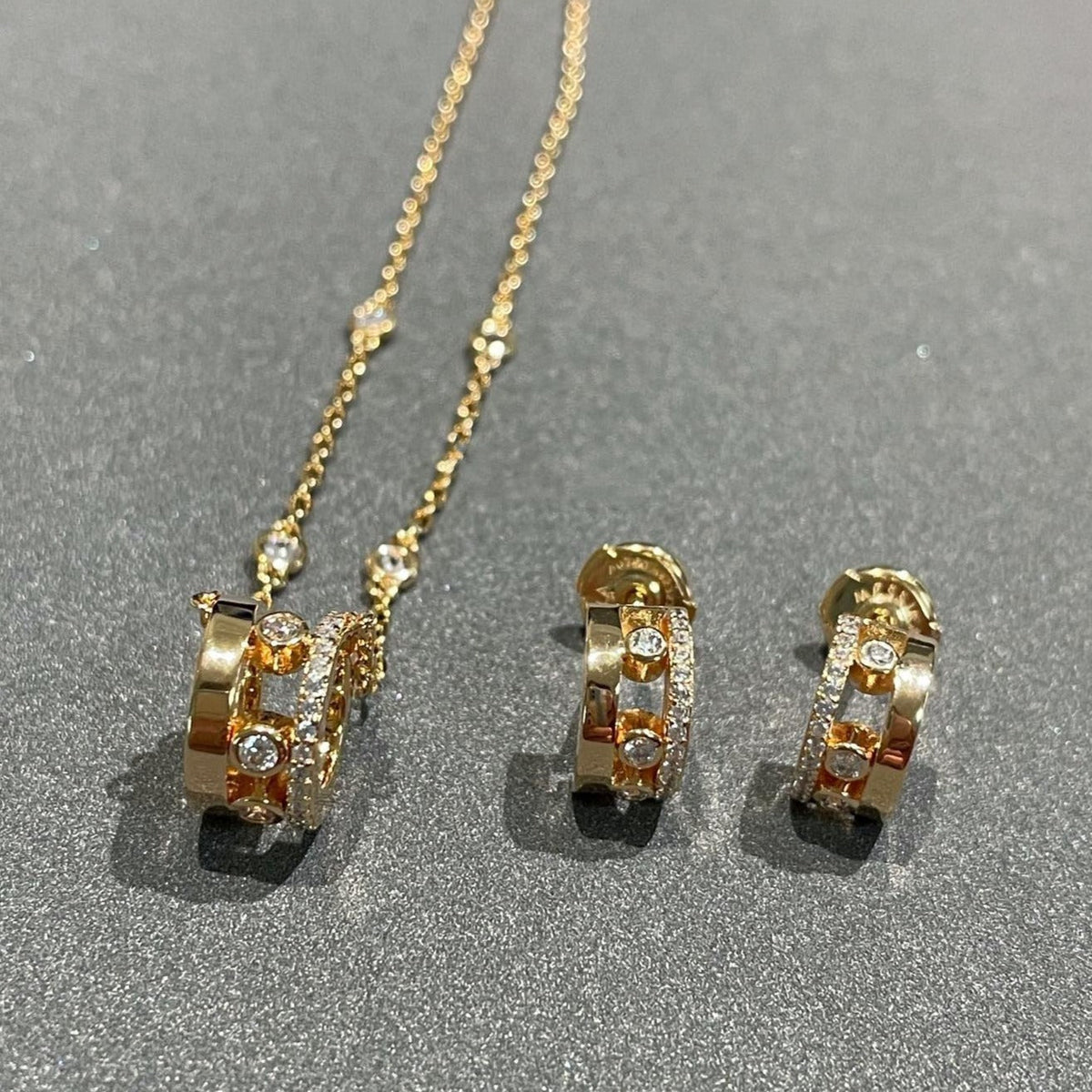 [OrnoraJewelry]CHAIN MOVE ROMANE PEDAND NECKLACE