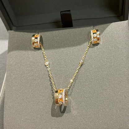 [OrnoraJewelry]CHAIN MOVE ROMANE PEDAND NECKLACE