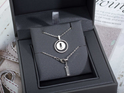 [OrnoraJewelry]LUCKY MOVE PM NECKLACE SILVER DIAMOND