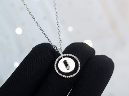 [OrnoraJewelry]LUCKY MOVE PM NECKLACE SILVER DIAMOND
