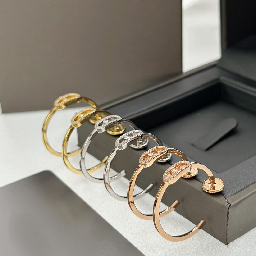 [OrnoraJewelry]CREOLES MOVE UNO PM DIAMOND EARRINGS