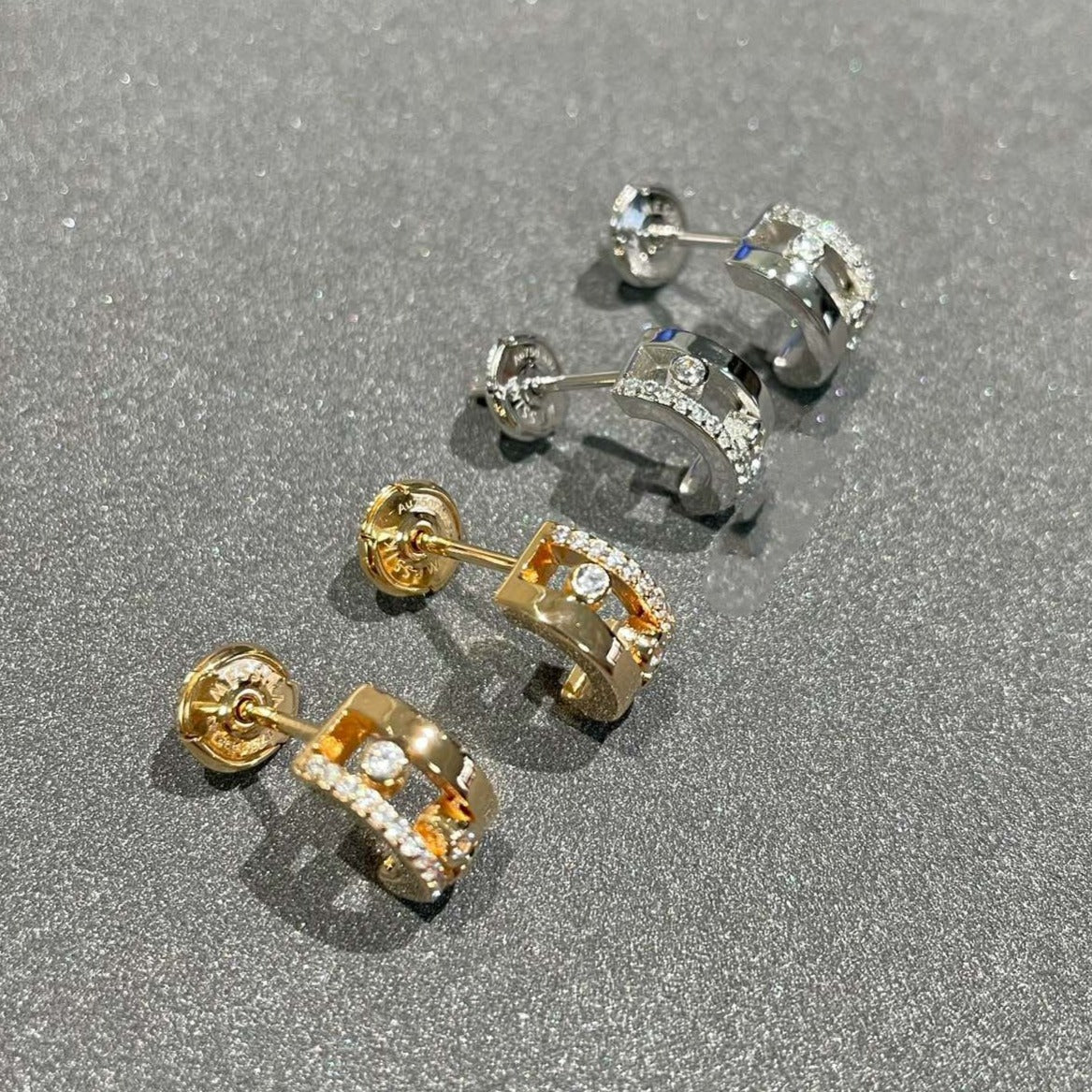 [OrnoraJewelry]MOVE ROMANE EARRINGS DIAMOND