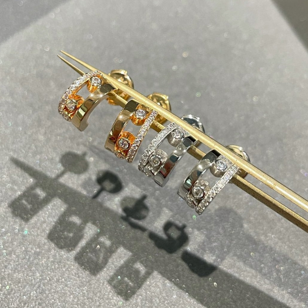 [OrnoraJewelry]MOVE ROMANE EARRINGS DIAMOND