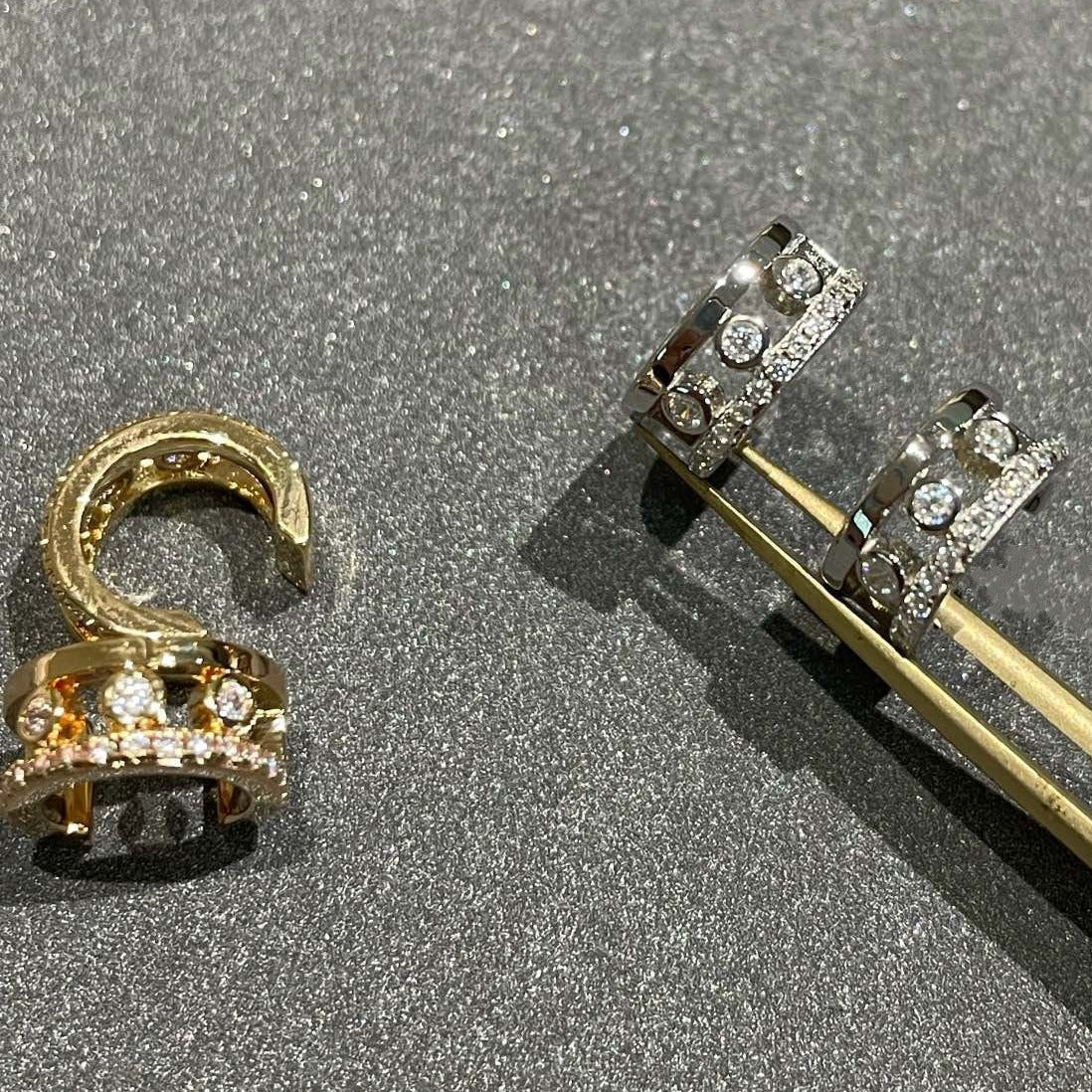 [OrnoraJewelry]MOVE ROMANE EARRINGS DIAMOND