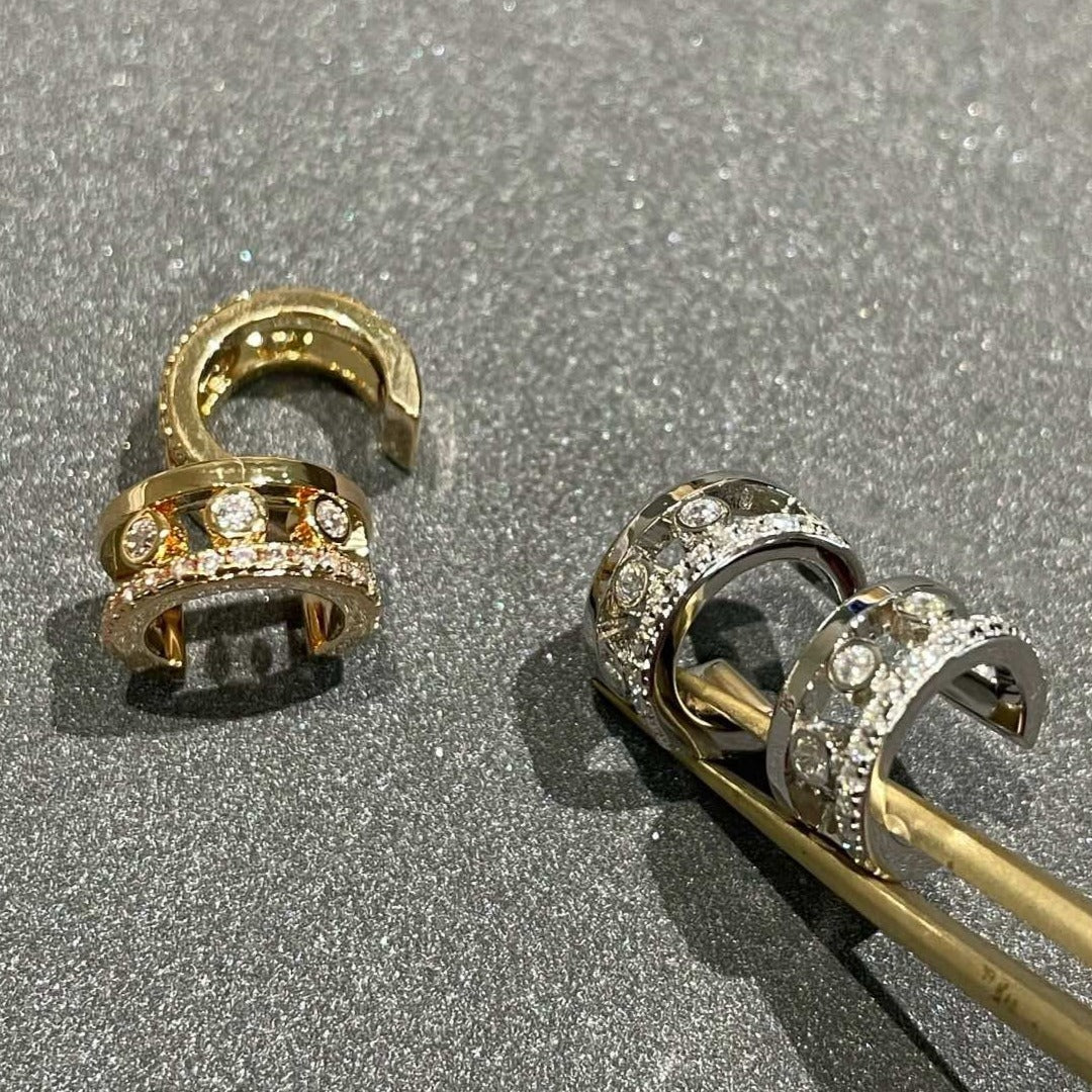 [OrnoraJewelry]MOVE ROMANE EARRINGS DIAMOND