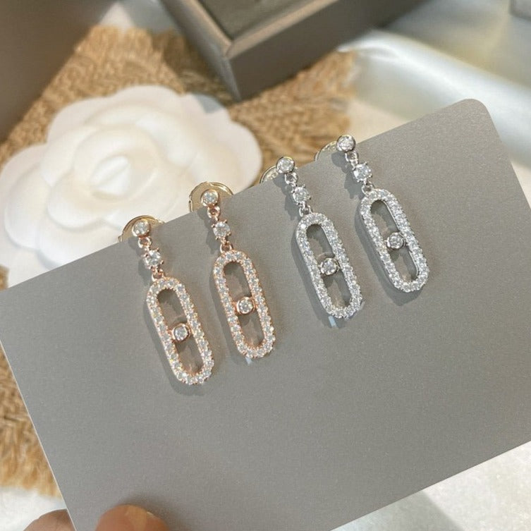 [OrnoraJewelry]DORMEUSES MOVE UNO DIAMOND EARRINGS