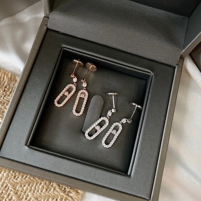 [OrnoraJewelry]DORMEUSES MOVE UNO DIAMOND EARRINGS