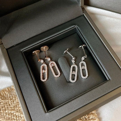 [OrnoraJewelry]DORMEUSES MOVE UNO DIAMOND EARRINGS