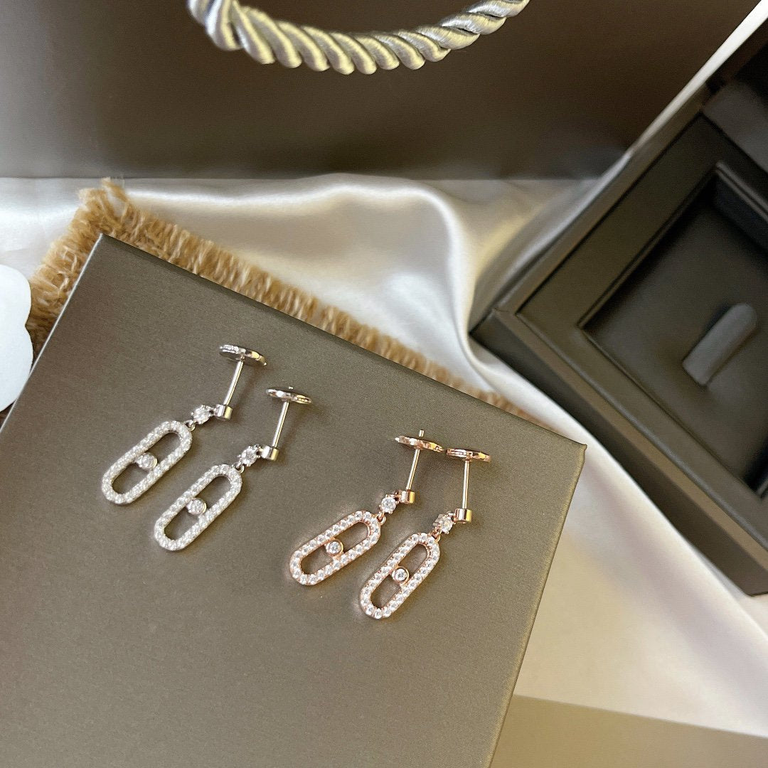 [OrnoraJewelry]DORMEUSES MOVE UNO DIAMOND EARRINGS