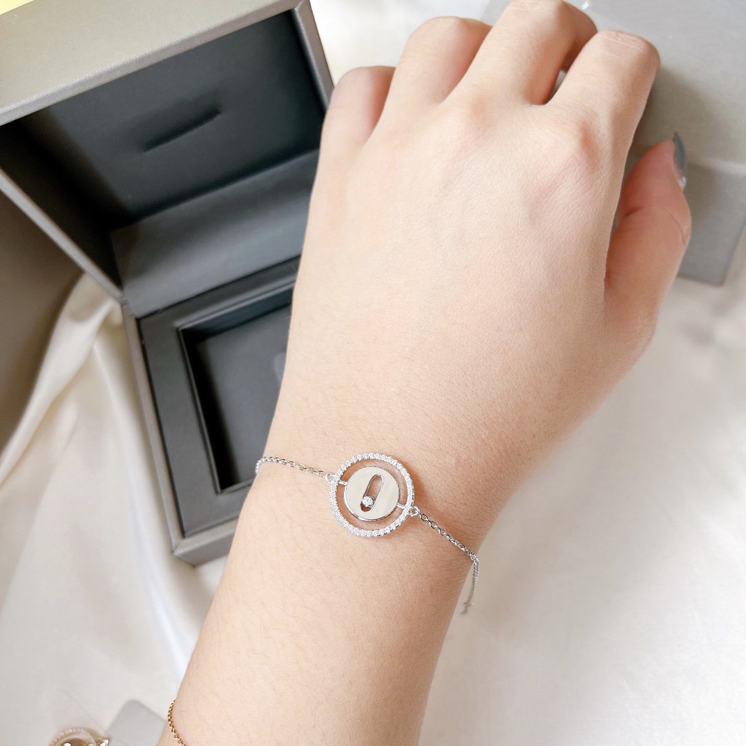 [OrnoraJewelry]LUCKY MOVE PAVED DIAMOND BRACELET