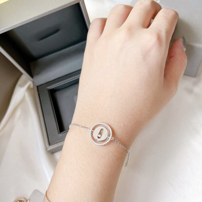 [OrnoraJewelry]LUCKY MOVE PAVED DIAMOND BRACELET