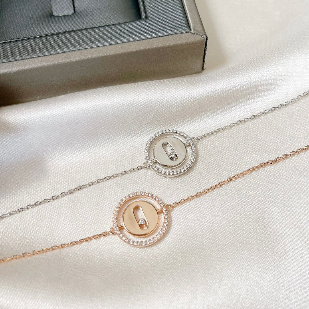 [OrnoraJewelry]LUCKY MOVE PAVED DIAMOND BRACELET