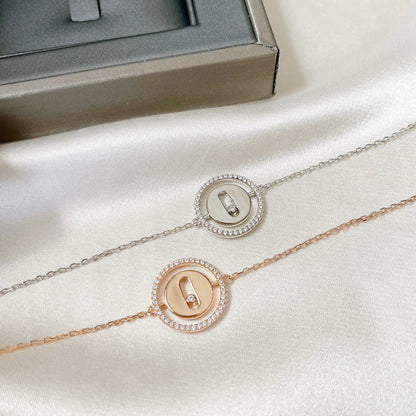 [OrnoraJewelry]LUCKY MOVE PAVED DIAMOND BRACELET
