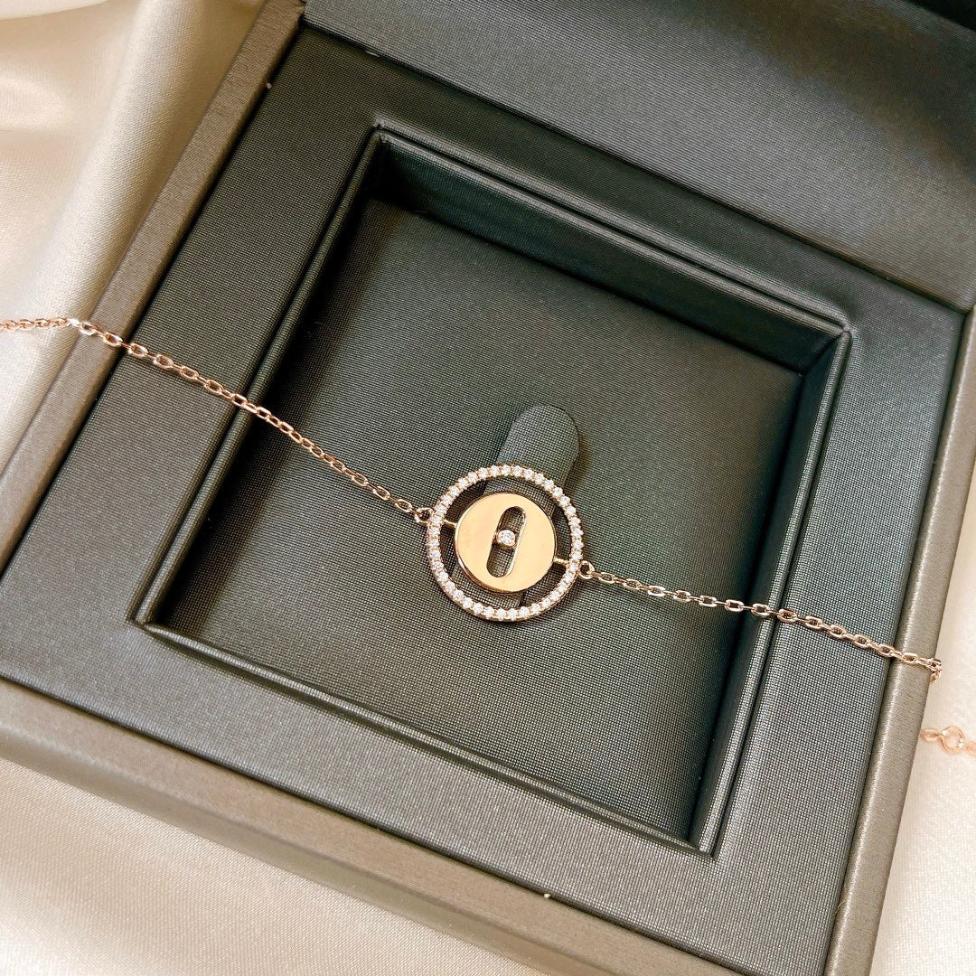 [OrnoraJewelry]LUCKY MOVE PAVED DIAMOND BRACELET