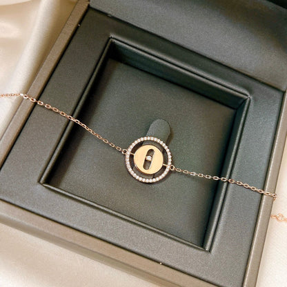 [OrnoraJewelry]LUCKY MOVE PAVED DIAMOND BRACELET