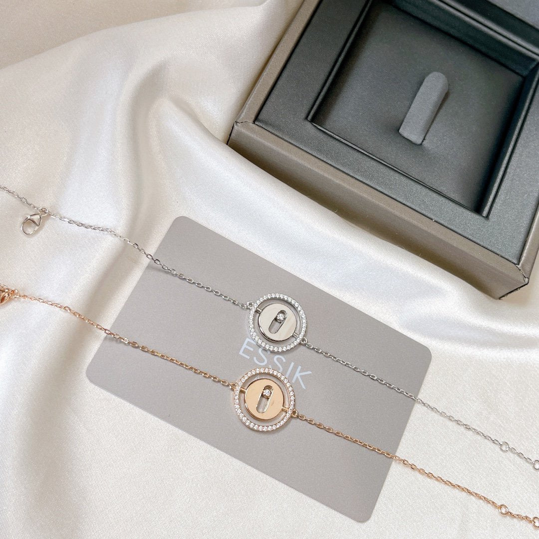 [OrnoraJewelry]LUCKY MOVE PAVED DIAMOND BRACELET