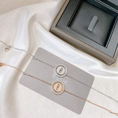 [OrnoraJewelry]LUCKY MOVE PAVED DIAMOND BRACELET