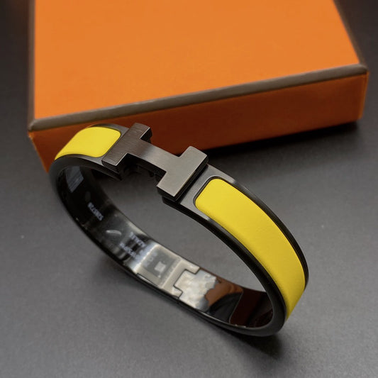 [OrnoraJewelry]CLIC HM SO BLACK YELLOW BRACELET
