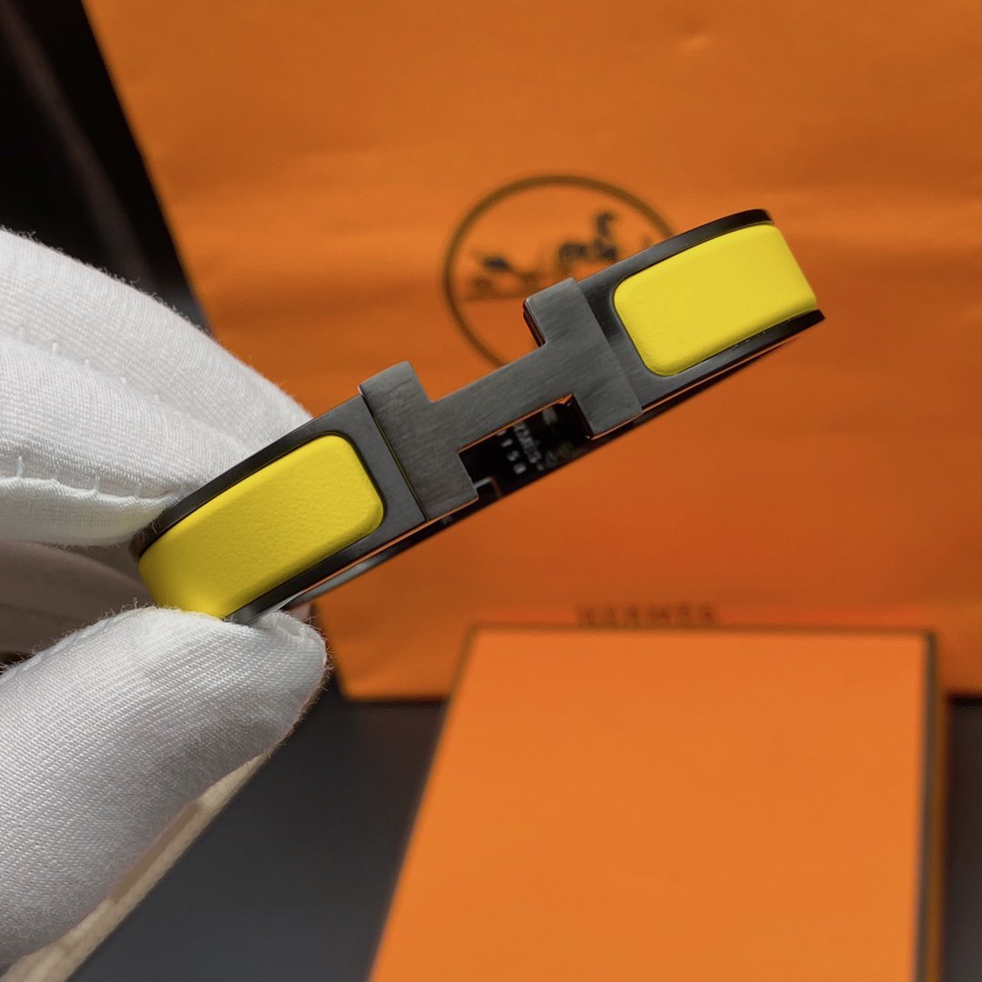 [OrnoraJewelry]CLIC HM SO BLACK YELLOW BRACELET