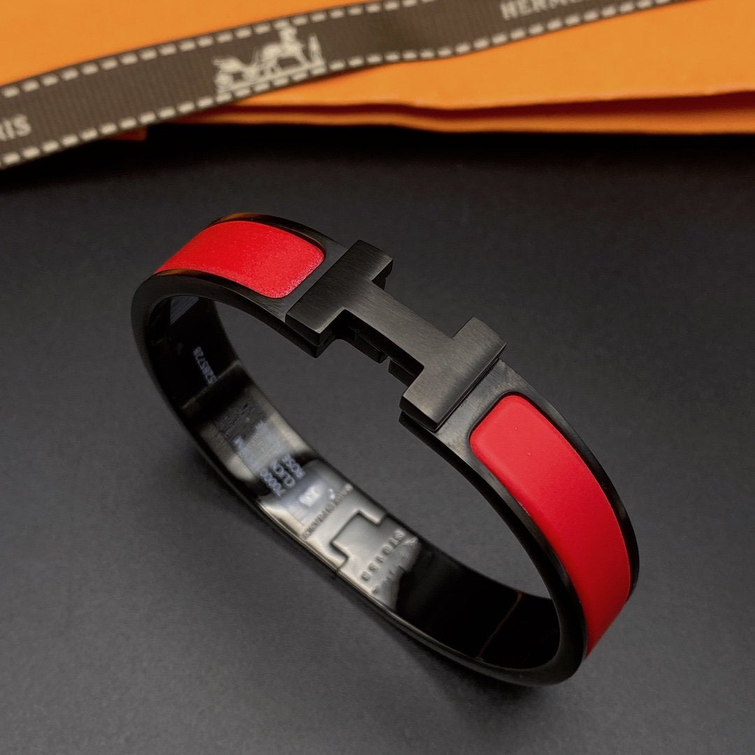 [OrnoraJewelry]CLIC HM SO BLACK RED BRACELET