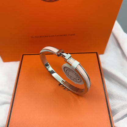 [OrnoraJewelry]CLASSIC HM CLIC  PINK 8MM ENAMEL BRACELET