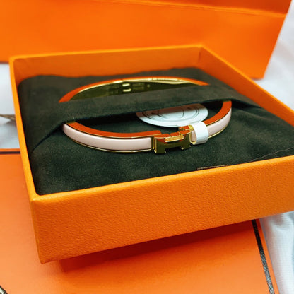 [OrnoraJewelry]CLASSIC HM CLIC  PINK 8MM ENAMEL BRACELET