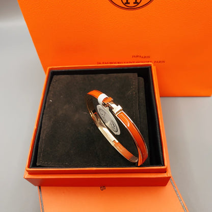 [OrnoraJewelry]CLASSIC HM CLIC RED 8MM ENAMEL BRACELET
