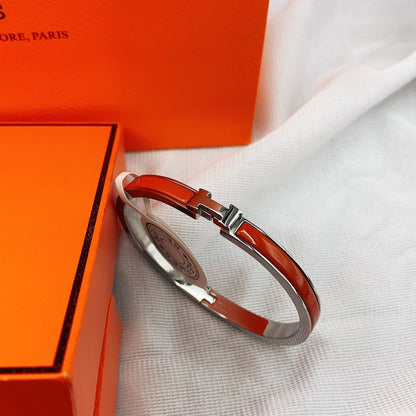 [OrnoraJewelry]CLASSIC HM CLIC RED 8MM ENAMEL BRACELET