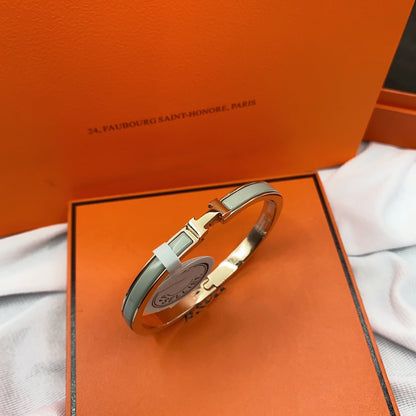 [OrnoraJewelry]CLASSIC HM CLIC GREEN 8MM ENAMEL BRACELET