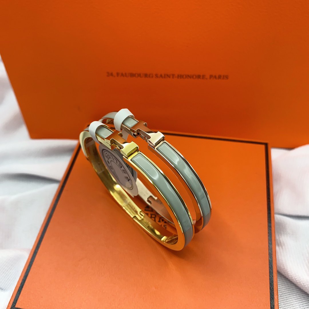[OrnoraJewelry]CLASSIC HM CLIC GREEN 8MM ENAMEL BRACELET