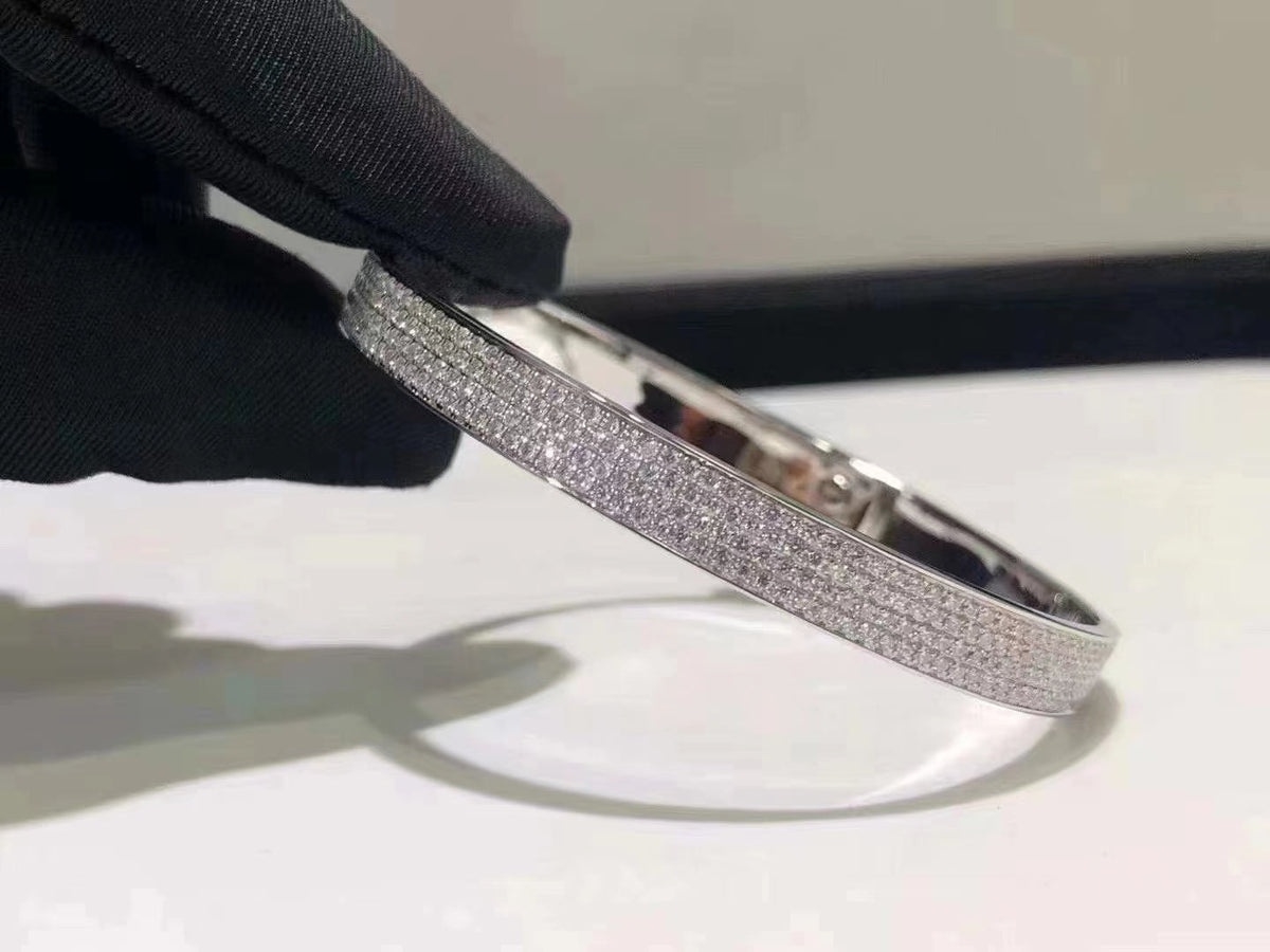 [OrnoraJewelry]HM KELLY BRACELET IN SILVER AND FULL PAVE DIAMOND